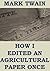 How I Edited an Agricultura...