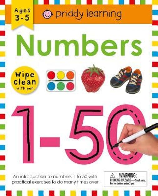 Wipe Clean Workbook: Numbers 1-50: Ages 3-5; wipe-clean with pen (Wipe Clean Learning Books)