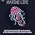 Marine Life Adult Coloring Book: Aquatic Animals Coloring Book for Adults With an Assortment of Fish, Mammals, Birds, Shellfish and More! (8.5 x 8.5 Inches - Blue)