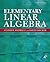 Elementary Linear Algebra