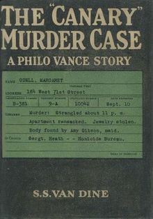 The Canary Murder Case: A Philo Vance Story