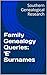 Family Genealogy Queries: '...