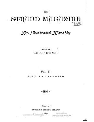 The Strand Magazine, Volume II, July to December 1891 An Illustrated Monthly