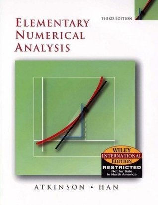 Elementary Numerical Analysis Kendall E Atkinson