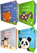 Toddlers Animals Collection Usborne Touchy-Feely 4 Books Set