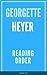 GEORGETTE HEYER: READING ORDER
