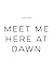Meet Me Here At Dawn