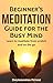 Meditation: Beginner’s Meditation Guide for the Busy Mind: Learn to meditate from scratch and on the go (Meditation, Meditation for beginners, Mindfulness, ... Meditation, Mindfulness, Zen)