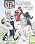 NFL All Stars 2017: Coloring and Activity Book for Adults and Kids: Feat. Ezekiel Elliott, Tom Brady, Julio Jones, Aaron Rodgers, Russell Wilson and Many More!