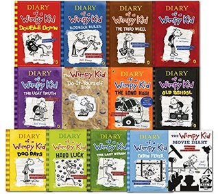Diary of a Wimpy Kid Collection 13 Books Set (Double Down Old School Hard Luck Third Wheel Cabin fever The Ugly Truth Dog Days Do-It-Yourself Book Diary of A Wimpy Kid Rodrick Rules.. (Paperback)