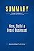 Summary: Now, Build a Great Business!: Review and Analysis of Thompson and Tracy's Book