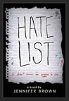 Hate List by Jennifer  Brown