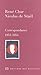 René Char et Nicolas de Staël : Correspondance 1951-1954
