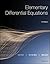 Elementary Differential Equations