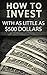 How to Invest with as Little as $500 Dollars