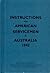 Instructions for American Servicemen in Australia 1942