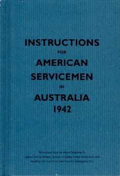 Instructions for American Servicemen in Australia 1942