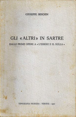 Gli «altri» in Sartre: dalle prime opere a «L'Essere e il Nulla»