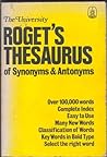 Roget's Thesaurus of Synonyms and Antonyms Roget's Thesaurus of Synonyms and Antonyms