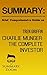 SUMMARY: BRIEF COMPREHENSIVE GUIDE ON: TREN GRIFFIN’S CHARLIE MUNGER: THE COMPLETE INVESTOR (Summary Zoom Book 11)
