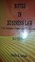 Notes in Business Law (For Accountancy Students and CPA Reviewees)