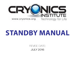 Cryonics Institute Standby Manual