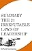 Summary: The 21 Irrefutable...