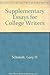 Supplementary Essays for College Writers