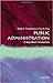 Public Administration: A Ve...