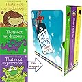 Usborne Books Set (That's Not My Hedgehog, That's Not My Monster, That's Not My Dinosaur) By Fiona Watt 3 Books Bundle Gift Wrapped Slipcase Specially For You