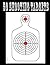 50 Shooting Targets 8.5 X 11 - Silhouette, Target or Bullseye: Great for All Firearms, Rifles, Pistols, Airsoft, BB & Pellet Guns