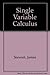 Single Variable Calculus