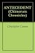 ANTECEDENT by Christopher Cannon