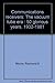 Communications receivers: The vacuum tube era : 50 glorious years, 1932-1981
