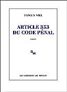 Article 353 du code pénal by Tanguy Viel