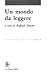 Un mondo da leggere