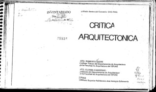 Crítica arquitectónica (Paperback)