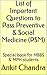 List of Important Questions to Pass Preventive & Social Medic... by Ankit Chandra (Ankit Suniyal)