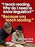 I teach reading. Why do I need to know linguistics?: Because you teach reading. (Linguistics for Reading Teachers Book 1)