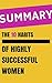 Summary: The 10 Habits of Highly Successful Women