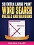 50 Extra Large Print Word Search Puzzles and Solutions: Easy-to-see Full Page Seek and Circle Word Searches to Challenge Your Brain (Big Font Find a Word for Adults & Seniors)