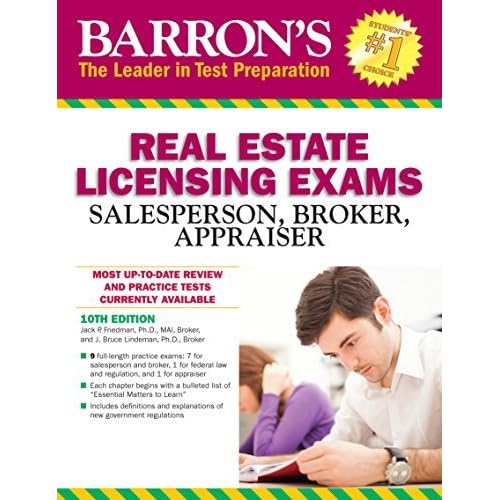 Barron S Real Estate Licensing Exams 10th Edition By Jack P Friedman