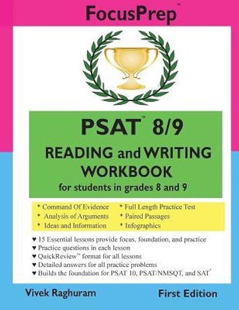 PSAT 8/9 READING and WRITING Workbook: for students in grades 8 and 9 (Focusprep)