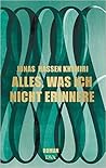 Alles was ich nicht erinnere by Jonas Hassen Khemiri