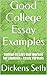 Good College Essay Examples: college essays that worked for students + Essay Formats (Essay Resource Book 1)