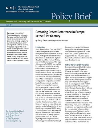 Restoring Order: Deterrence in Europe in the 21st Century (Transatlantic Security and Future of NATO Series)
