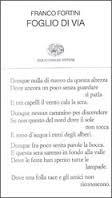 Foglio di via e altri versi (Paperback)