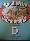 Read, Write and Remember: Extension Book D Read, Write and Remember: Extension Book D
