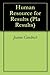 Human Resource for Results by Jeanne Goodrich
