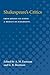 Shakespeare's Critics by Arthur M. Eastman